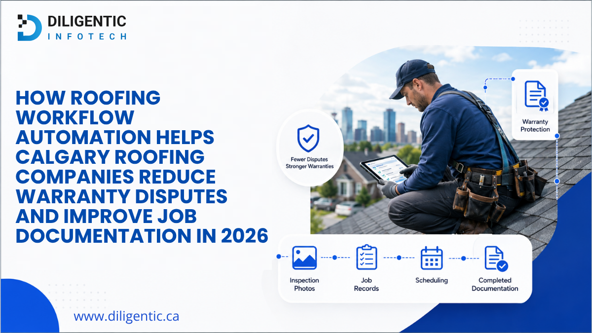 Roofing workflow automation for organizing job photos, inspections, and customer approvals